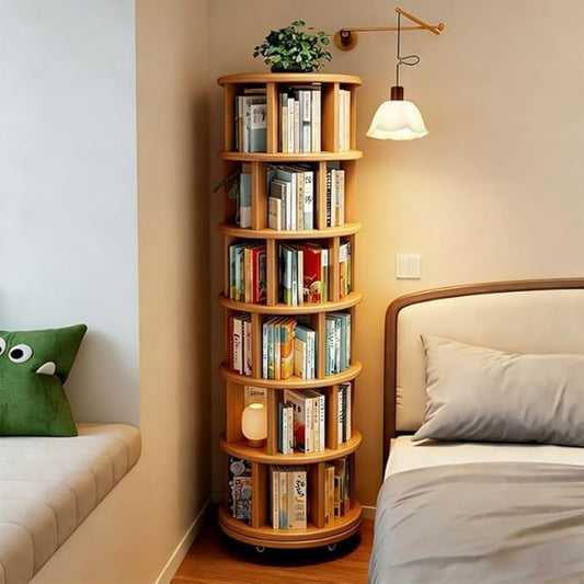 Libreria con ruote noce