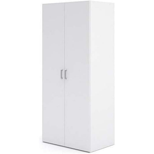 Armadio Dmora - Guardaroba 2 ante Paulette, Mobile camera da letto, Cabina armadio